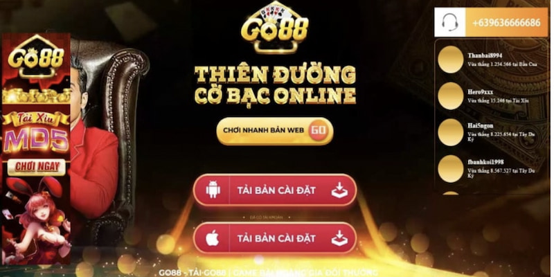 Tải game Go88 về trải nghiệm nhận thưởng lớn